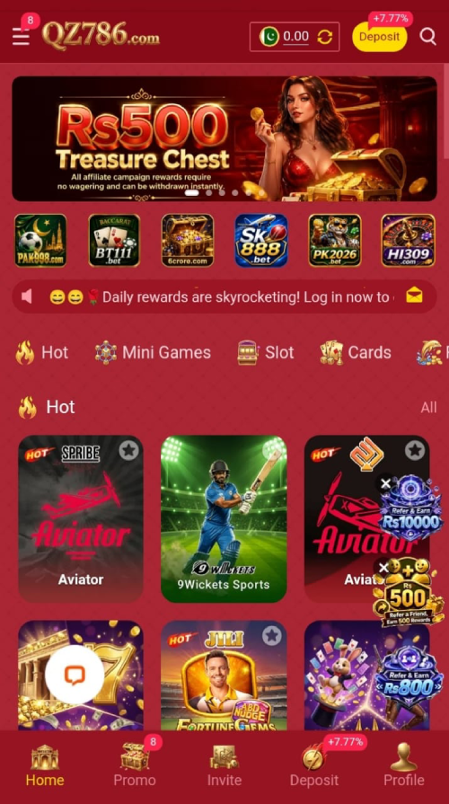 QZ786 Game APK – Online Gaming App for Pakistan 2