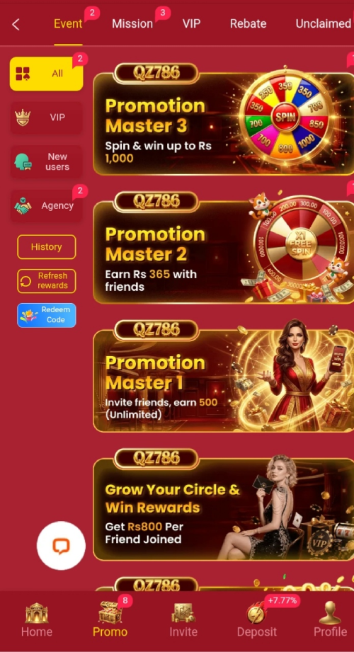 QZ786 Game APK – Online Gaming App for Pakistan 3