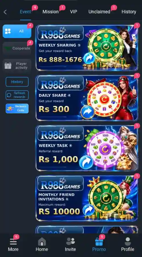 R988 Game: Android Features, Games, Rewards and User Guide 3
